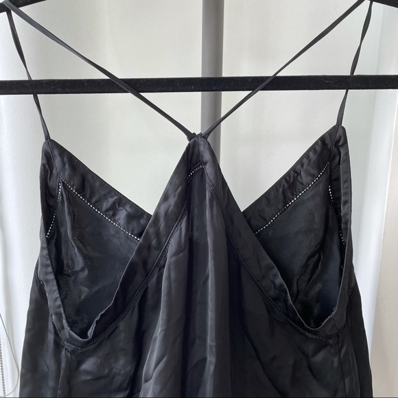 Aritzia (Wilfred) Black Silky Slip Dress - Picture 5 of 5